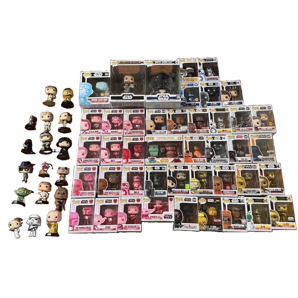 Star Wars Funko Pop Lot Huge Lot Of 60 Funko Exclusives Vaulted Retired & More